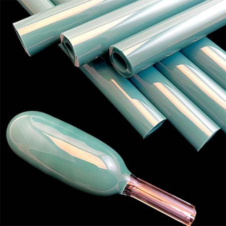 Opaque Aqua Tube 33 COE (1/4 lb. minimum order) link