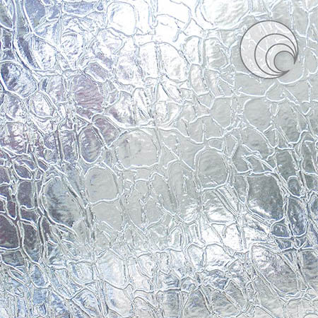 Clear Crackle 24 x 48 in. 3 mm Fusible 96 coe link