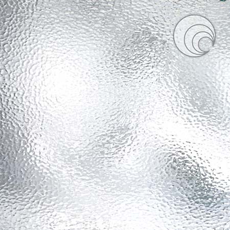 Clear Hammered 24 x 48 in. 3 mm Fusible 96 coe link