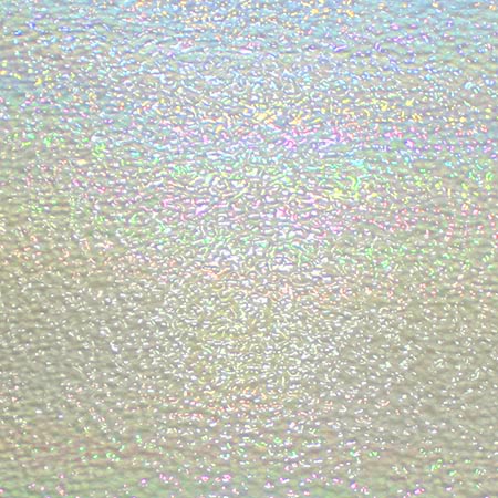 Clear Hammered Iridized Fusible 96 coe link