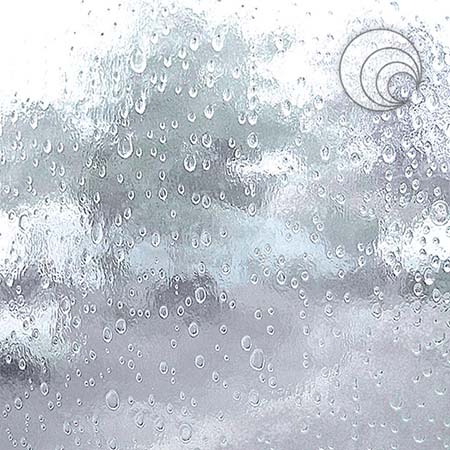Clear RainWater 24 x 48 in. 3 mm Fusible 96 coe link