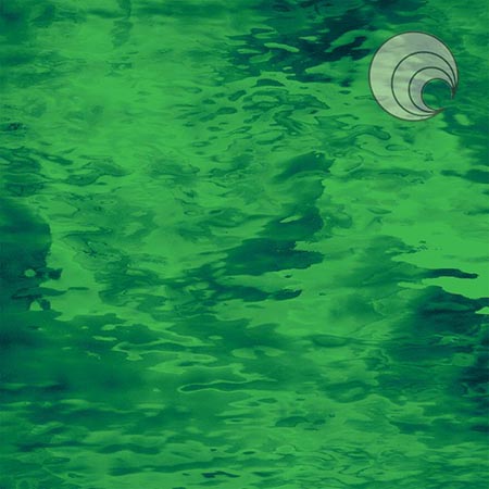 Medium Green Waterglass Transparent Fusible 96 coe link