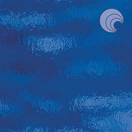 Dark Blue Rough Rolled Transparent Fusible 96 coe link