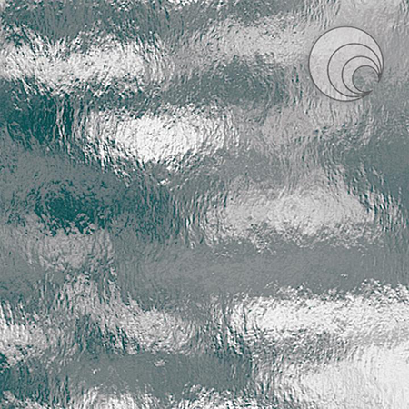 Pale Gray Rough Rolled Transparent Fusible 96 coe photo