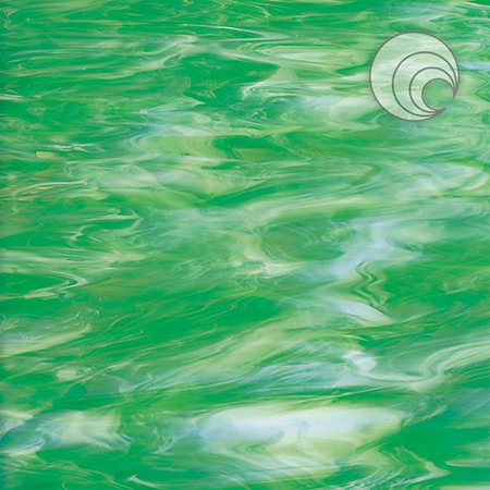 Light Green/ White Fusible 96 coe link