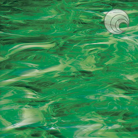 Dark Green/ White Fusible 96 coe link