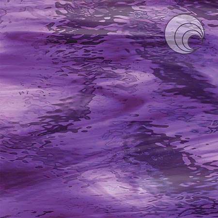 Deep Violet/ Pale Purple Waterglass Fusible 96 coe link