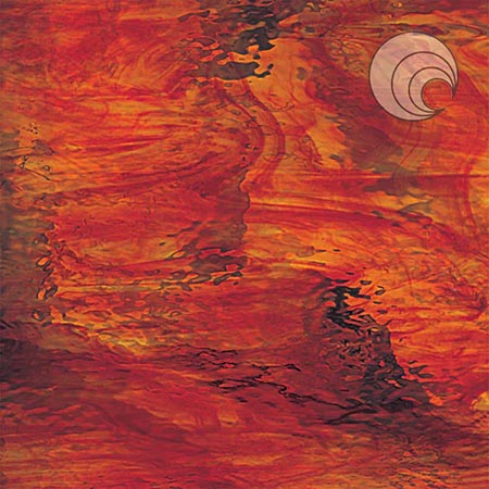 Ruby Red/ Amber Mix Streaky Waterglass Fusible 96 coe photo