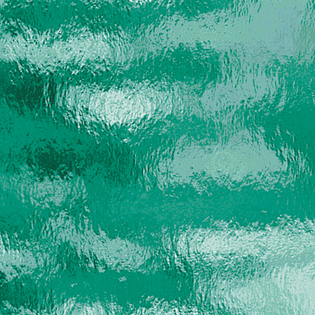 Teal Green Rough Rolled Transparent Fusible 96 coe link