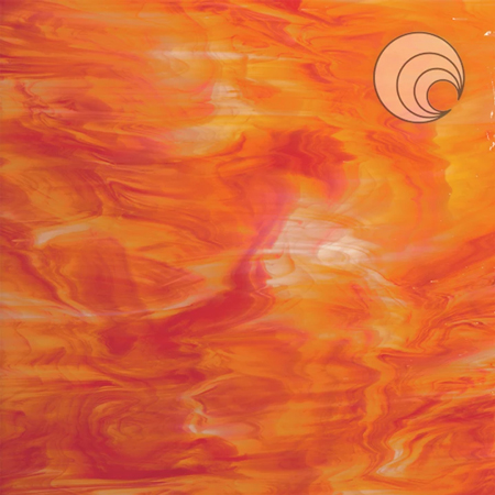 White/ Orange-Red Fusible 96 coe link
