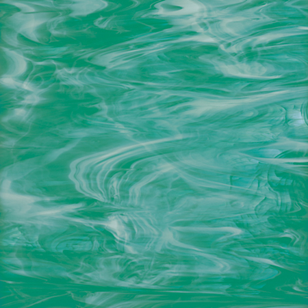 Teal Green/ White Fusible 96 coe link