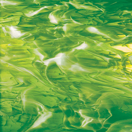 Moss Green White Wispy Fusible 96 coe link