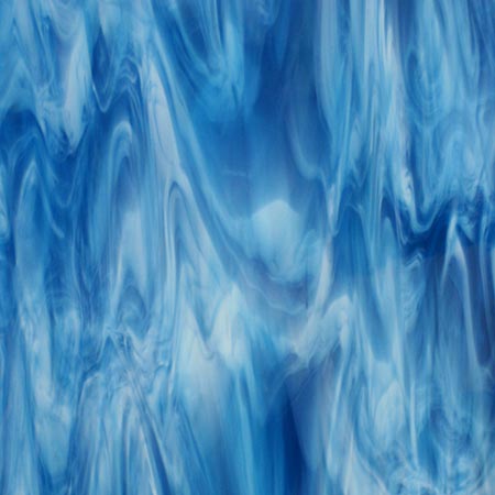Cyan (Deep Aqua/ White) Fusible 96 coe link