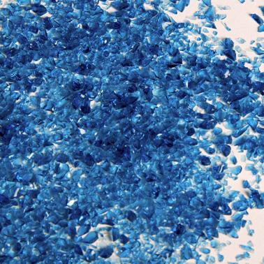 Deep Aqua Transparent Medium Frit 96 COE (8.5 oz. jar) Deep Aqua Transparent Medium Frit 96 COE (8.5 oz. jar) photo