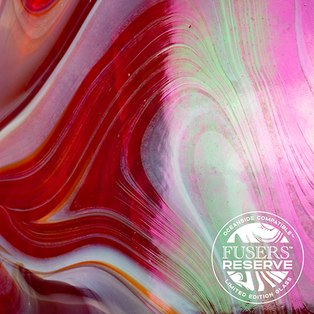 Witching Hour (Red Transparent/ Opal w/ Amethyst and Rainbow Iridescent) Fusers' Reserve System 96 link