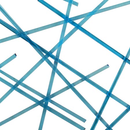 Sky Blue Transparent Noodle Fusible 96 COE link