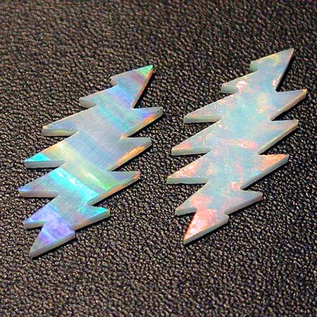 Opals - 13 Point Lightning Bolt - 12 mm - White link