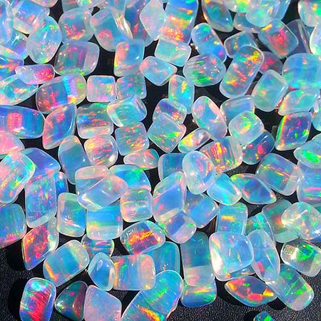 Opals - Tumbled - Rainbow link