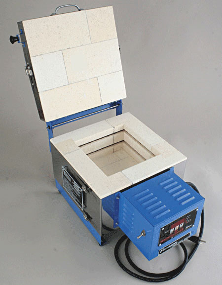 8 x 4.5 x 8 in. Paragon Fire Fly Digital Kiln with Window and 3-key controller link