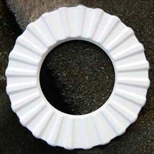 Round Rippled.Drop Out  Mold - 9.25 x .75 x 5 in.  Inside Dia photo