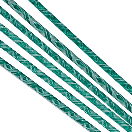 Twisted Cane 96 COE Aurora 6 pack - 9 in. link