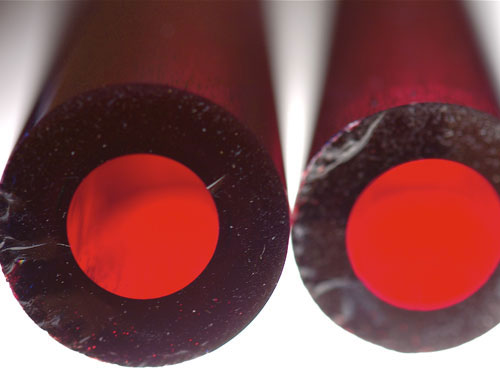 Red Elvis Tube 33 COE (sold per pound, 1/4 pound minimum) link