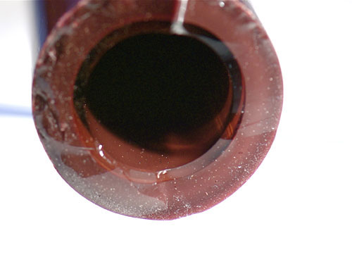 Dark Red Elvis Tube 33 COE (sold per pound, 1/4 pound minimum) photo