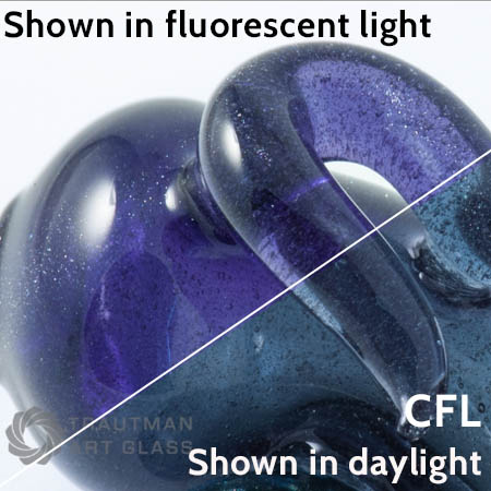 Experimental Blue Stardust (CFL) Rod 33 COE (1/4 lb. minimum order) photo