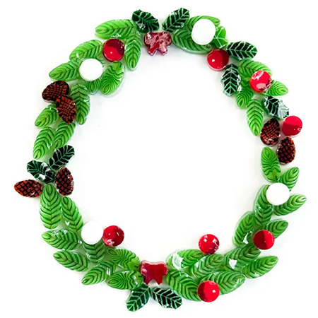 Wreath Murrini Mix 96 COE 1oz. Wreath Murrini Mix 96 COE 1oz. photo