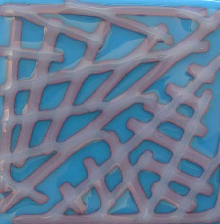 Red Reactive Opal Noodle Fusible 96 COE Red Reactive Opal Noodle Fusible 96 COE photo