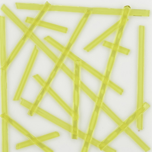 Yellow Semi-Opal Noodle Fusible 96 COE link
