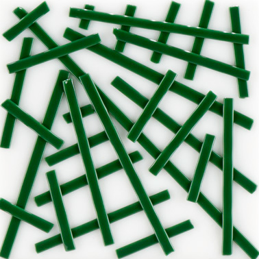 Dark Green Opal Noodle Fusible 96 COE link