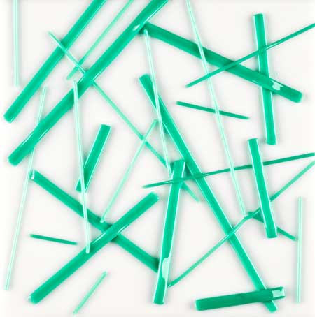 Pastel Green Opal Noodle Fusible 96 COE link