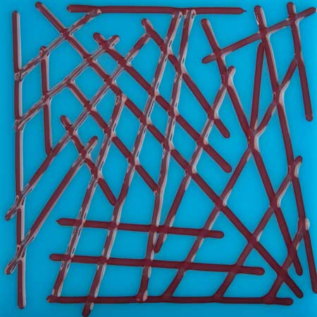 Red Reactive Transparent Stringer Fusible 96 COE photo
