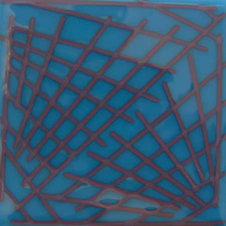 Red Reactive Opal Stringer Fusible 96 COE photo