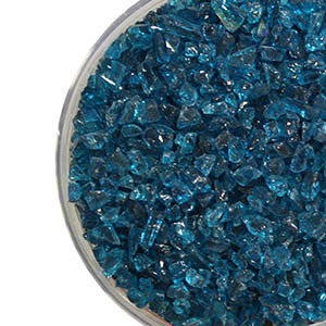 Peacock Feather Transparent Coarse Frit 96 COE link