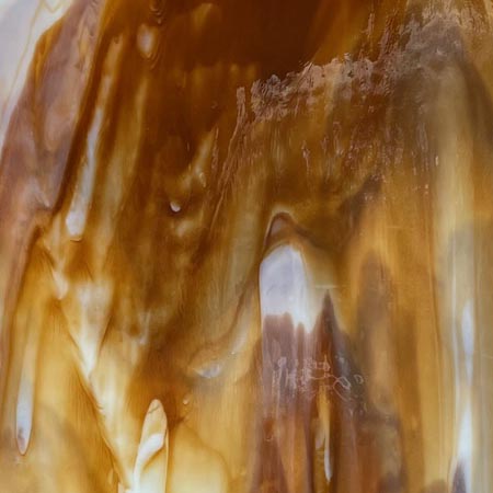 Y96 Root Beer on White Mix Fusible 96 COE link