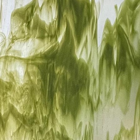 Y96 Clear/ Fern Green Fusible 96 COE link