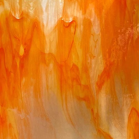 Y96 Clear/ Orange Fusible 96 COE Y96 Clear/ Orange Fusible 96 COE photo