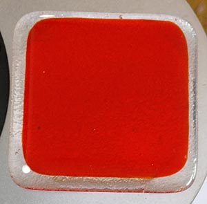 Y96 Orange Cathedral Fusible 96 COE link