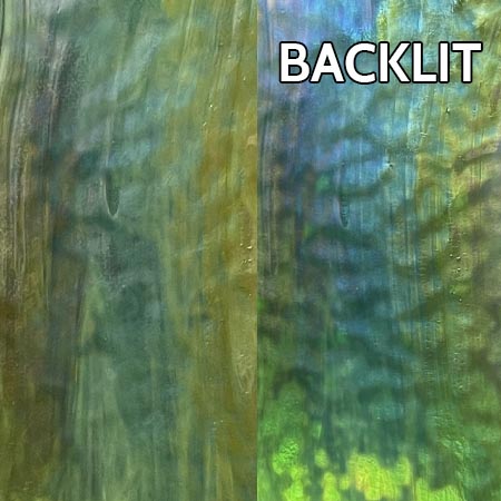White Opal/ Greens Combo Iridized Reproduction Glass White Opal/ Greens Combo Iridized Reproduction Glass photo