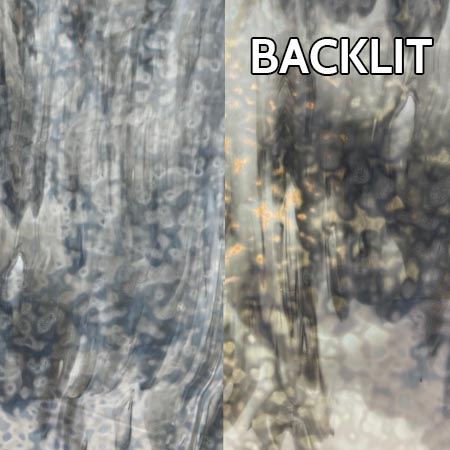 White Opal/ Steel Gray Mottled link