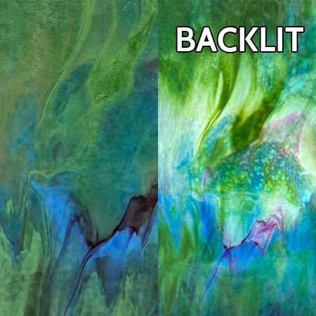 Pale Green/ Copper Blue/ Gold Purple/ Dark Green Stipple photo