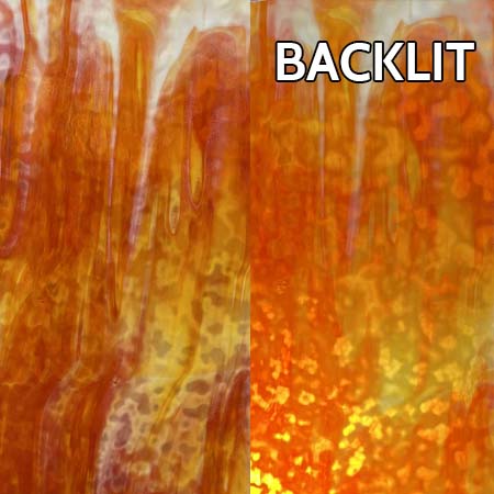 White Opal/ Red Orange Mottled photo