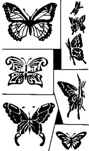 Rub'N'Etch Butterflies link