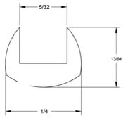 15 lb. Spool - 3/16 x 5/32 in. C-Round Lead Came  link