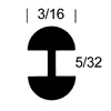 15 lb. Spool-3/16 X 5/32 in. H-Round Lead Came  link