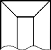 1-1/2 x 7 in. Rectangle Bevel Clear link