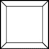 5 in. Square Bevel Clear small photo
