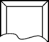 5 x 7 in. Rectangle Bevel Clear small photo